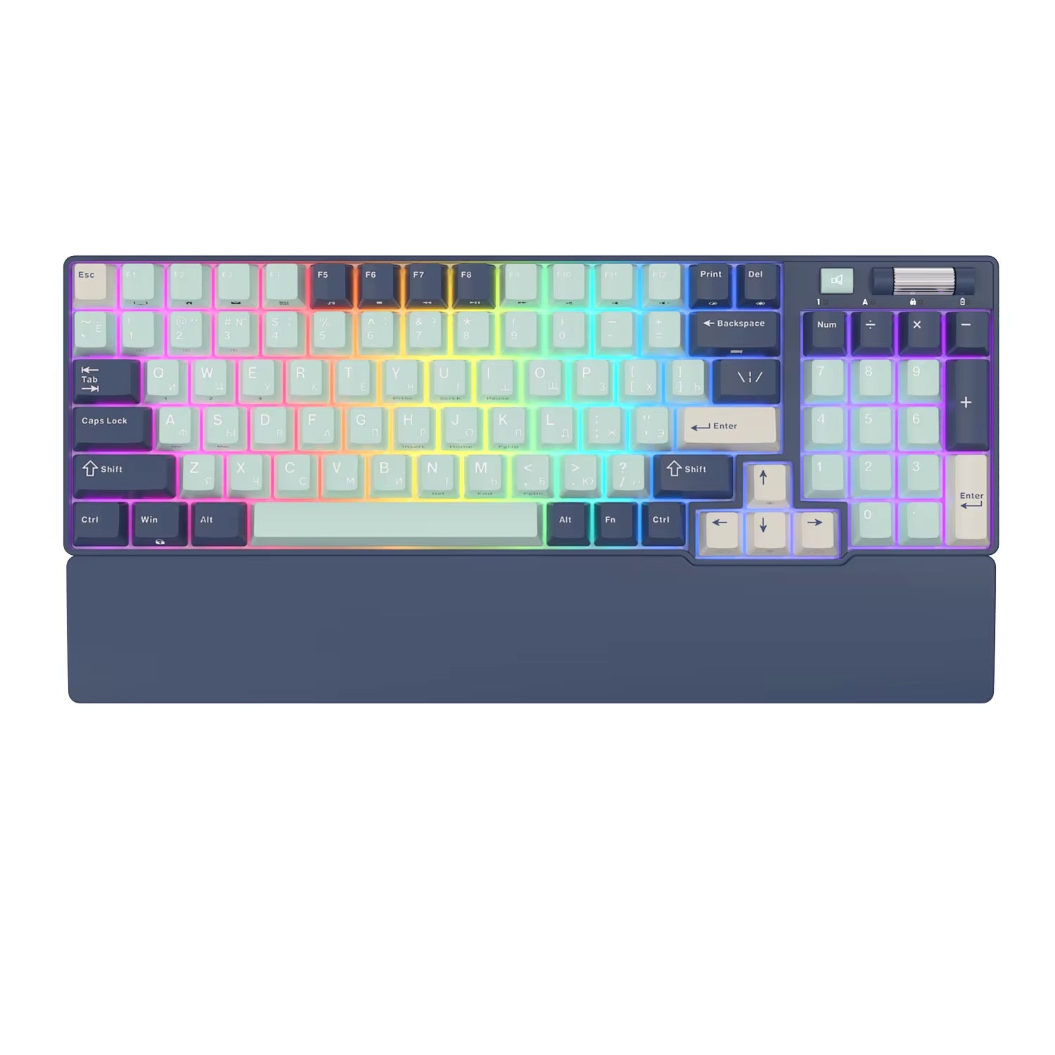 ROYAL KLUDGE 96 RGB Tri-Mode BT5.0/2.4G/USB-C Hot-Swappable Mechanical Keyboard 96 Keys Bluetooth Wireless Gaming Keyboard