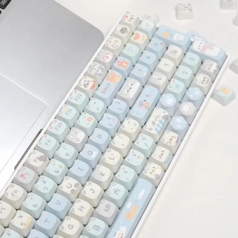 The Zoher ZH100 Mechanical Keyboard Features a 2.4G Three-Mode Connection, RGB Backlighting, a Custom Gaming Keyboard, and a Numeric Keypad. It'S Suitable for Office Work, Has a Cute Design, and Is Ideal for PC Gamers.