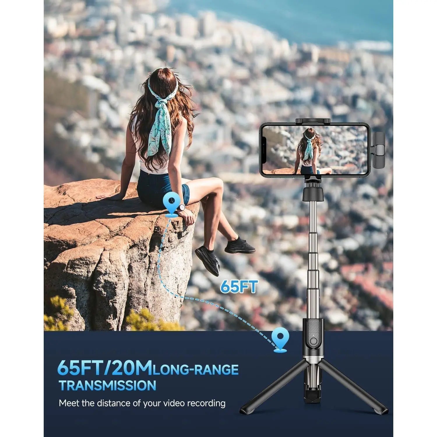 Wireless Mini Lavalier Microphone for Iphone Ipad Android Phone PC Laptop Plug-Play Mini Mic with Noise Reduction Lapel Microphone for Video Recording Interview Podcast Vlog Youtube Tiktok Wireless Microphones