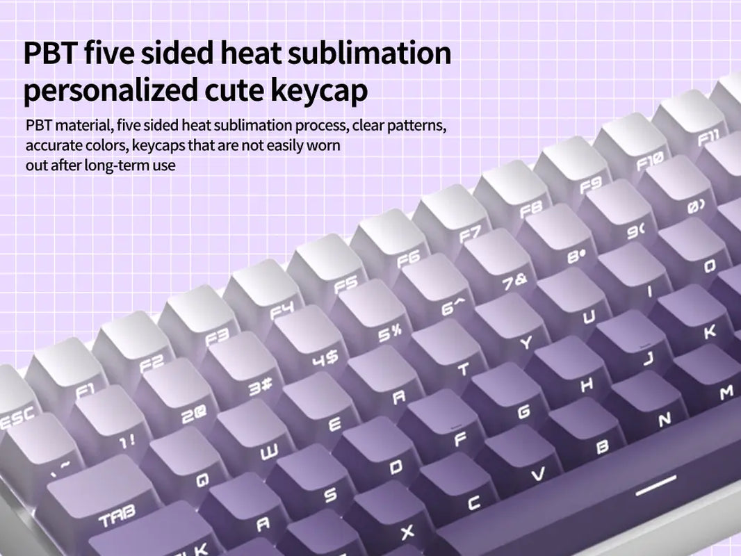 The Zoher ZH100 Mechanical Keyboard Features a 2.4G Three-Mode Connection, RGB Backlighting, a Custom Gaming Keyboard, and a Numeric Keypad. It'S Suitable for Office Work, Has a Cute Design, and Is Ideal for PC Gamers.