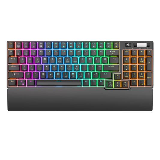 ROYAL KLUDGE 96 RGB Tri-Mode BT5.0/2.4G/USB-C Hot-Swappable Mechanical Keyboard 96 Keys Bluetooth Wireless Gaming Keyboard