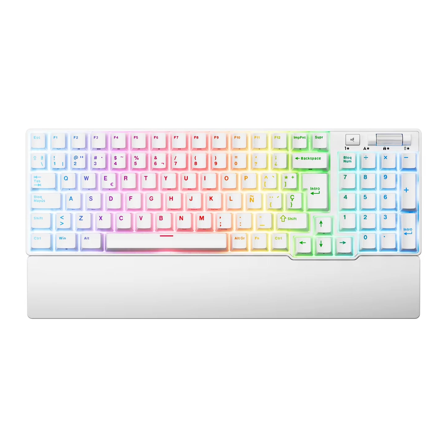 ROYAL KLUDGE 96 RGB Tri-Mode BT5.0/2.4G/USB-C Hot-Swappable Mechanical Keyboard 96 Keys Bluetooth Wireless Gaming Keyboard