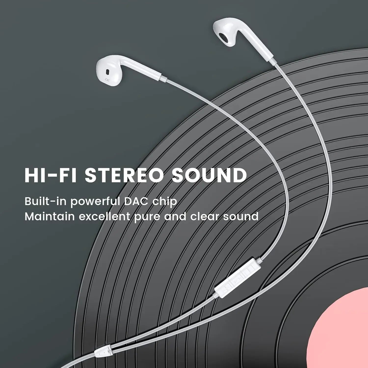 USB C Headphones in Ear Wired Headphones with Microphone for S23/Note 20/Pixel 7 Macbook Pro and Other Smartphones with USB C Interface